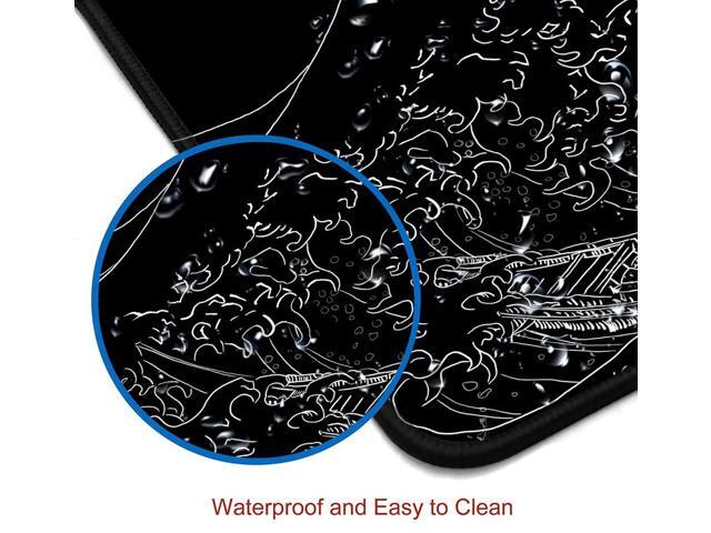 KEHIPI Gaming Mouse Pad, Large Mouse Pads for Desk, Non-Slip Rubber Base Mousepad, Keyboard Mouse Mat, Desk Pad with Stitched Edges, 31.5x11.8inch,...