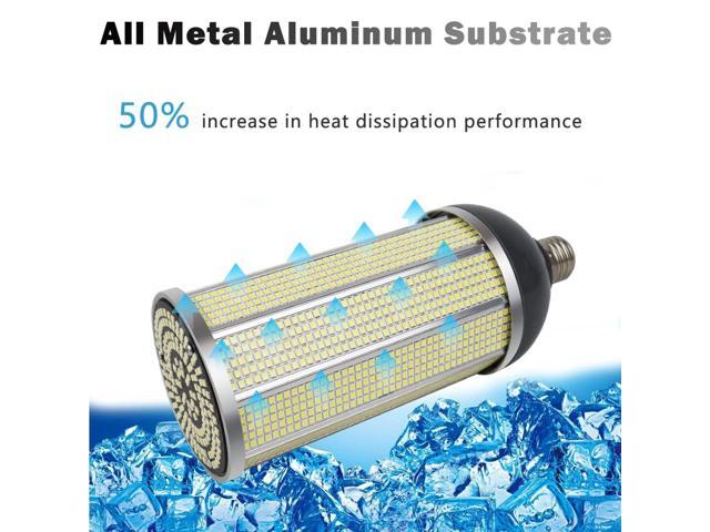 KEHIPI LED Light Bulb100W LED Corn Light Lmap Garage Light 10000LM E26 E39 5000K 85V~265V Super Bright LED Basement Lights for barn Workshop...