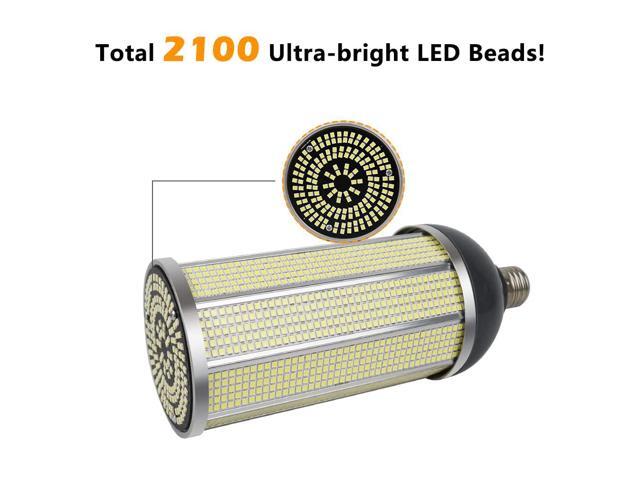 KEHIPI LED Light Bulb100W LED Corn Light Lmap Garage Light 10000LM E26 E39 5000K 85V~265V Super Bright LED Basement Lights for barn Workshop...