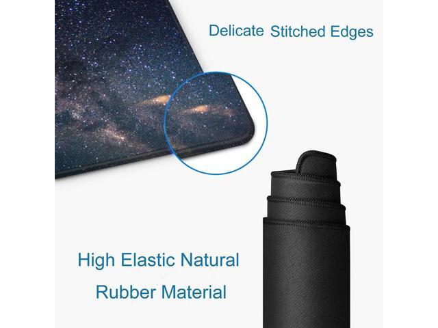 KEHIPI Large Gaming Mouse Pad with Stitched Edges, Galaxy Desk Mat, Extended XL Keyboard Pad, Non-Slip Rubber Base Desk Pad for Keyboard and Mouse,...