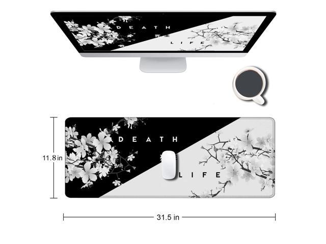 KEHIPI Gaming Mouse Pad, Large Mouse Pads for Desk, Non-Slip Rubber Base Mousepad, Keyboard Mouse Mat Desk Pad with Stitched Edges, 31.5x11.8 inch...