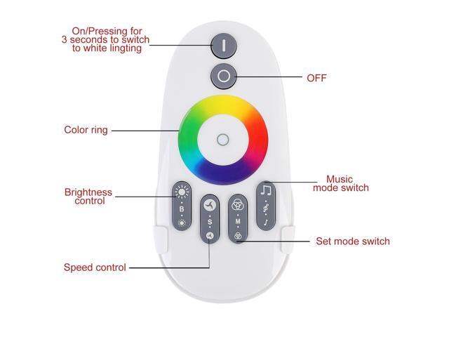 KEHIPI LED RGB Music Touch Controller RF Sensitivety Backlight RF Remote Touching Color 3.5MM Audio 15 Music Modes LED Light Strip Controller