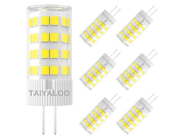 KEHIPI G4 LED Bulb 5W 5000K Daylight White Bi-pin T3 JC Type 12V AC/DC 40W Halogen Equivalent Non-dimmable for Outdoor Landscape Lighting Deck...