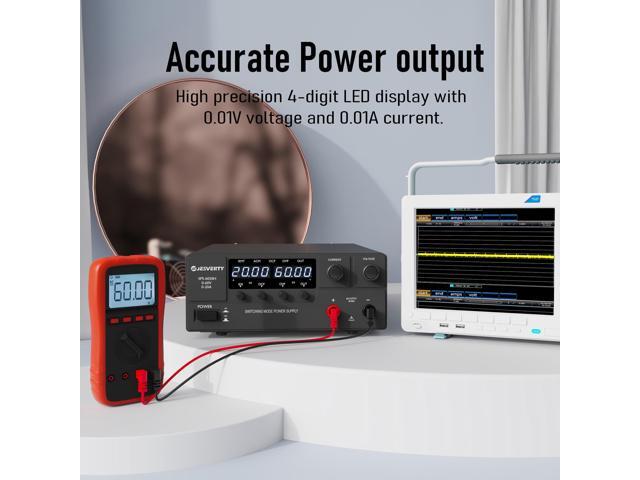 KEHIPI DC Power Supply Variable, 0-60V 0-20A 1200W Switching DC Regulated Bench Power Supply with Encoder Knob, Output On/Off Switch, 4-Digit LED...