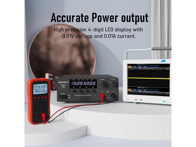 KEHIPI DC Power Supply Variable, 0-60V 0-15A 900W Switching DC Regulated Bench Power Supply with Encoder Knob, Output On/Off Switch, 4-Digit LED...