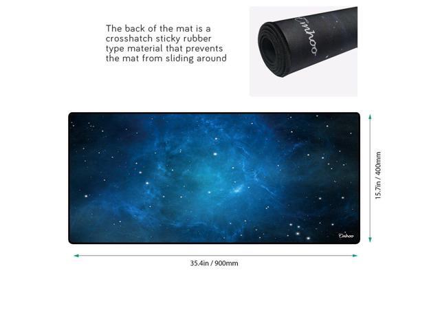KEHIPI Large Mouse Pad Gaming XXL & Desk Keyboard Mat Size (35.4x15.7x0.1IN, 90x40 Sky Blue)