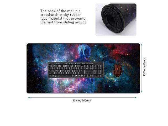 KEHIPI XXL Professional Large Mouse Pad & Computer Game Mouse Mat (35.4x15.7x0.1IN, Sky Girl)