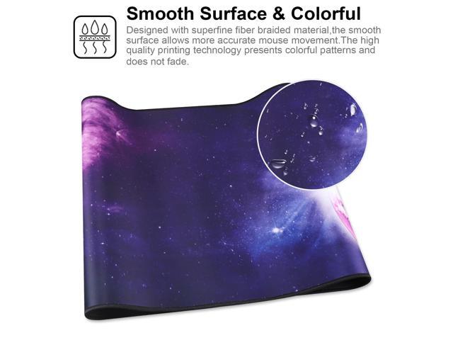 KEHIPI XXL Professional Large Mouse Pad & Computer Game Mouse Mat (35.4x15.7x0.1IN, Sky Planet)