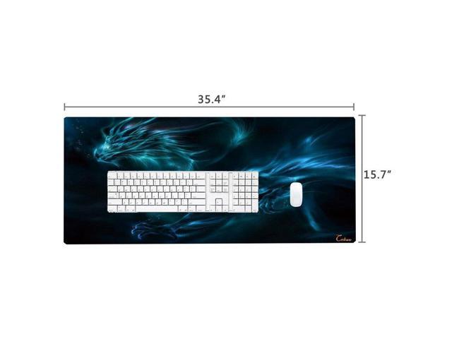 KEHIPI XXL Professional Large Mouse Pad & Computer Game Mouse Mat (35.4x15.7x0.1IN, Dragon)