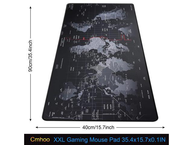 KEHIPI XXL Professional Large Mouse Pad & Computer Game Mouse Mat (35.4x15.7x0.1IN, Map) (90 * 40 Map)