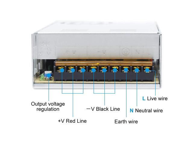KEHIPI 12V 450W LED Power Supply,12 Volt DC Switching Power Supply, 37.5A, 100-240V AC to DC 12 Volt LED Driver, Converter, Transformer for LED...