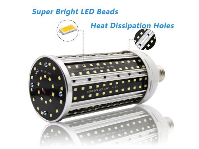 KEHIPI LED Light Bulb,80W LED Corn Light Bulb Lamp 8000LM E26/E27 5000K 85V~265V Super Bright Cob Light LED Garage Lights for Basement barn...