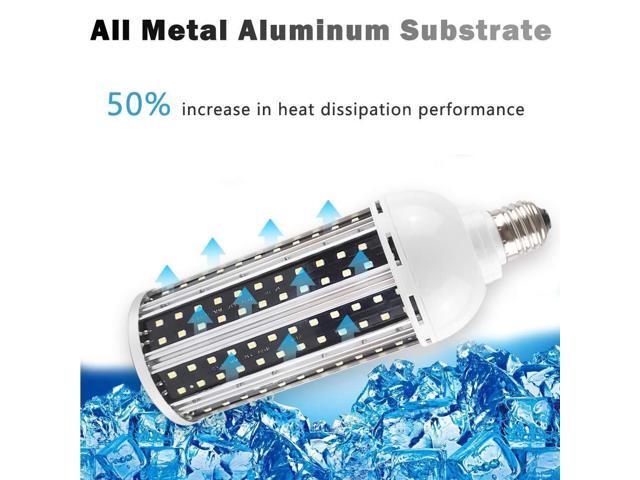 KEHIPI LED Light Bulb,80W LED Corn Light Bulb Lamp 8000LM E26/E27 5000K 85V~265V Super Bright Cob Light LED Garage Lights for Basement barn...