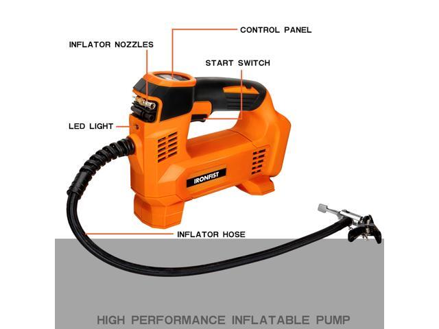 KEHIPI Tire Inflator for DEWALT Battery Portable Air Compressor for Car, Bicycle, Ball, 20V Auto Tire Pump with Digital Pressure Gauge (Tool Only,...
