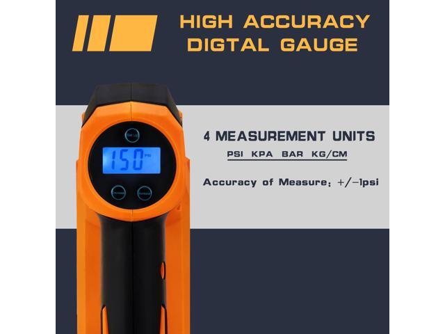 KEHIPI Tire Inflator for DEWALT Battery Portable Air Compressor for Car, Bicycle, Ball, 20V Auto Tire Pump with Digital Pressure Gauge (Tool Only,...