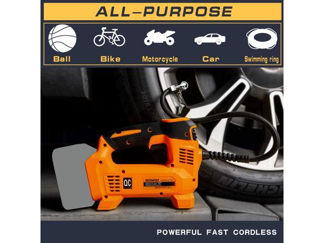 KEHIPI Tire Inflator for DEWALT Battery Portable Air Compressor for Car, Bicycle, Ball, 20V Auto Tire Pump with Digital Pressure Gauge (Tool Only,...