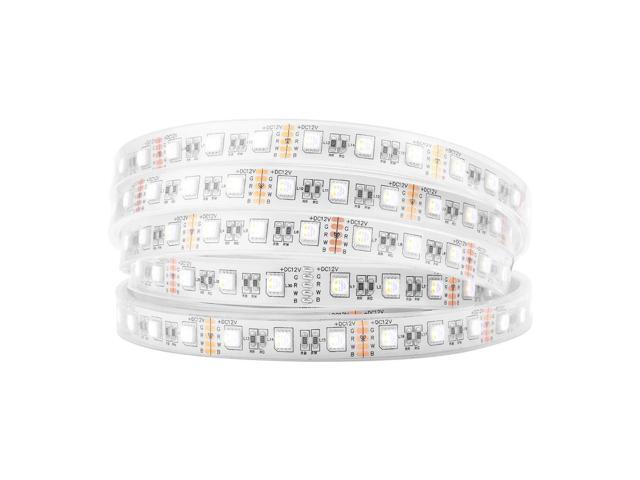 KEHIPI 5050 RGBW RGB+Warm White(2700K-3000K) 4 Colors in 1 LED Tape Light DC12V 5m 16.4ft 60LED/m Multi-Colored IP67 White 14mm PCB for Bedroom...