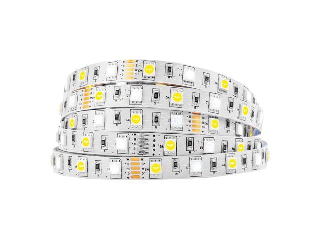 KEHIPI 5050 RGBW RGB+Warm White(2700K-3000K) 150RGB+150White LED Tape Light 5m 16.4ft 60LED/m Multi-Colored IP30 10mm Width FPCB DC12V for Bedroom...