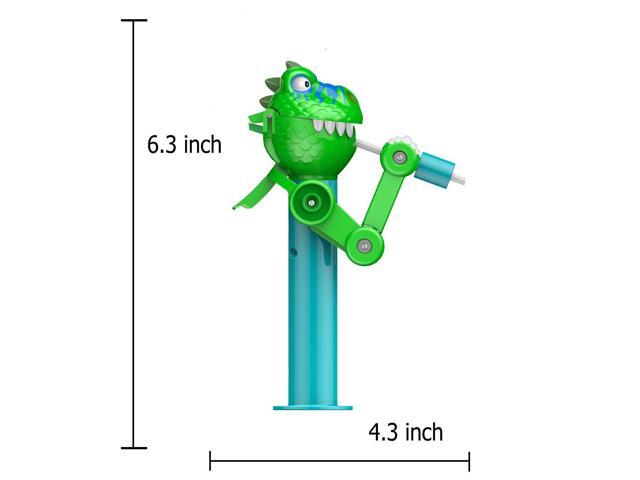 KEHIPI 2 Pcs Dinosaur Lollipop Holder for Kids, Halloween Lollipop Case, Creative Press-to-Store Toy & Fun Gift for Toddlers Over 3 Years Old...