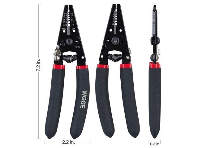 KEHIPI WG-013 Wire Stripper and Cutter 7'',Cuts, strips wire and loops 10-20 AWG Solid and (0.8-2.6mm) Stranded
