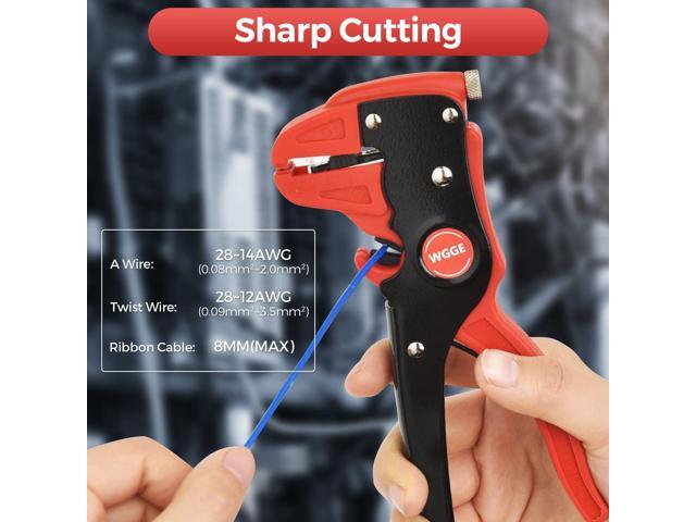 KEHIPI Automatic Wire Stripper and Cutter, 2 IN 1 Wire Stripper Tool, Adjustable 10-24 AWG Electrical Cable Wire Stripping Tool for Electronic and...