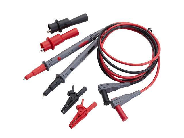 KEHIPI WG-011 Soft Silicone Test Lead and Safety Alligator Clips,Multimeter Test Leads Kit CAT III 1000V & CAT IV 600V with Threaded Alligator...