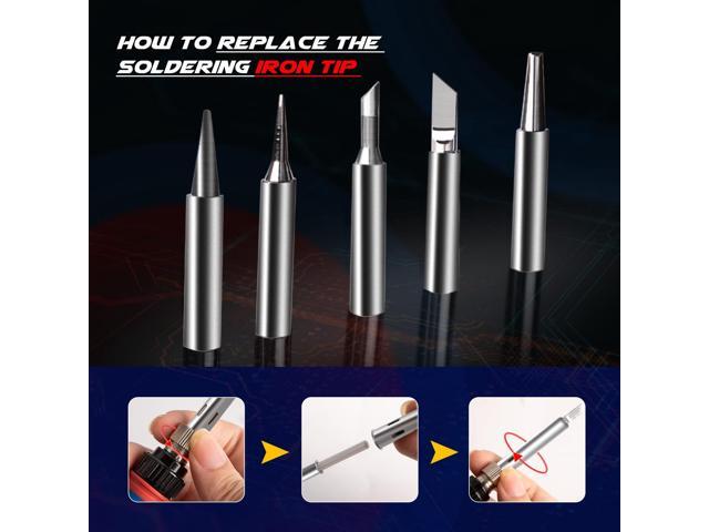 KEHIPI Soldering Iron Kit, 60W 110V Soldering Welding Kit with Ceramic Heater, 10 in 1 Adjustable Temperature Welding Tools, Solder Irons Pen for...