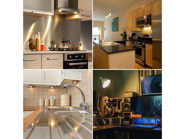 KEHIPI G8 Halogen Light Bulbs 35W Dimmable 120V G8 Base 2Pin Xenon Bulb T4 JCD Type Warm White Under Cabinet Puck Lighting Replacements12 Pack