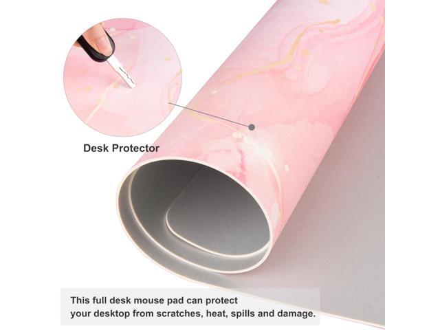 KEHIPI Large Mouse Pad, Extended Desk Mat for Desktop, PU Leather Waterproof Gaming Mousepad, Computer Desk Accessories Protector Writing Pads for...