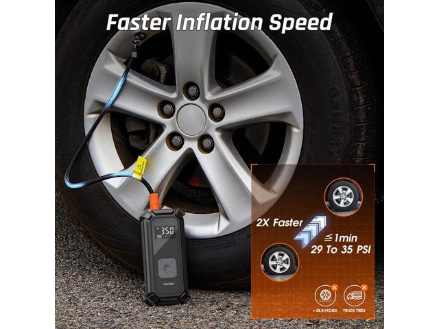 KEHIPI 4000mAh Tire Inflator Portable Air Compressor, 150PSI Auto Air Pump for Car Tires, Motorcycle, Bicycle, Bike, Tire Pump with LED Light &...