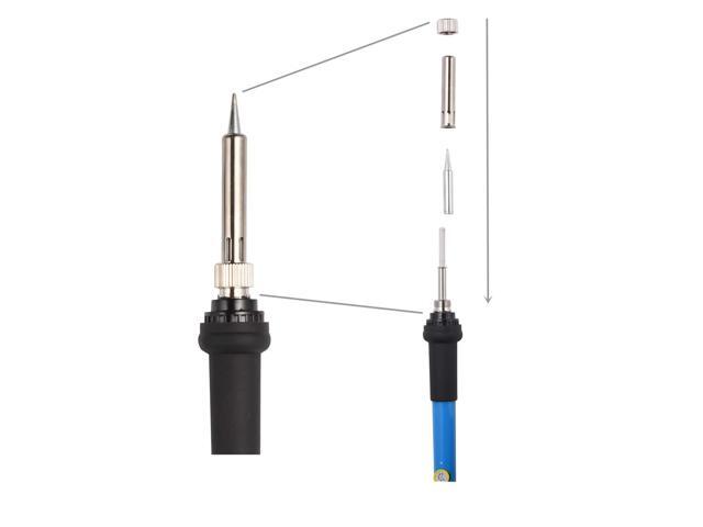 KEHIPI Electronics Soldering Iron Kit60W 110V Adjustable Temperature Welding Tool Set, 5pcs Different Soldering Tips, Stand