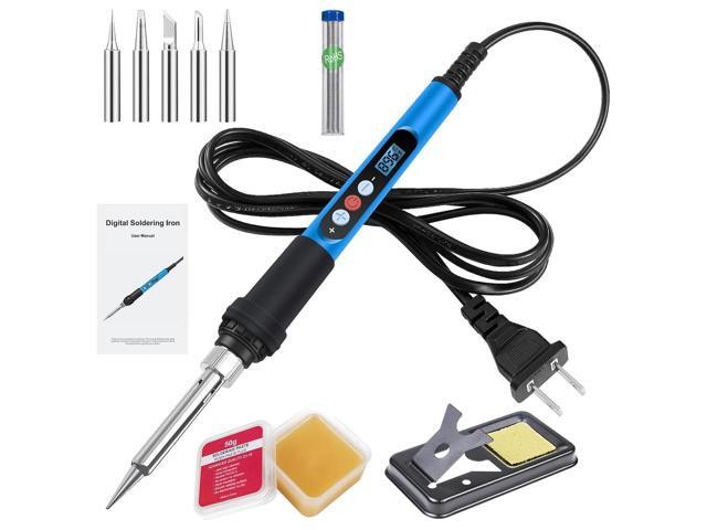 KEHIPI Soldering Iron Kit, 90W 110V Fast Heat up LCD Digital Soldering Gun kit with Ceramic Heater, 10 in 1 Adjustable Temperature Soldering Kit...