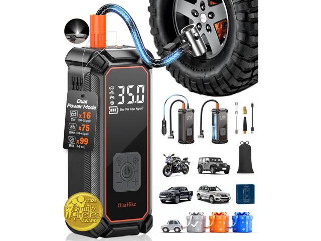 KEHIPI Tire Inflator Portable Air Compressor, 9000mAh Battery Powered, 150PSI Dual Mode, Auto Air Pump for Car Tires, Motorcycle, Bicycle, Electric...