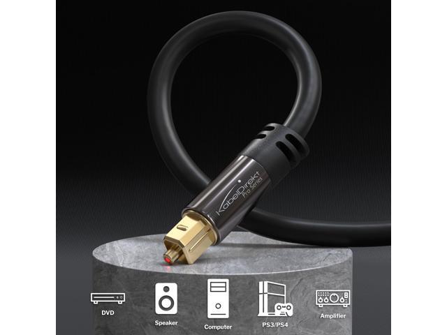 KEHIPI Optical Audio Cable 1.5ft Fiber Optic Cord, S/PDIF Digital Audio Optical Cable for Soundbar, Stereo Systems, Home Cinema, Xbox One/PS4 ...
