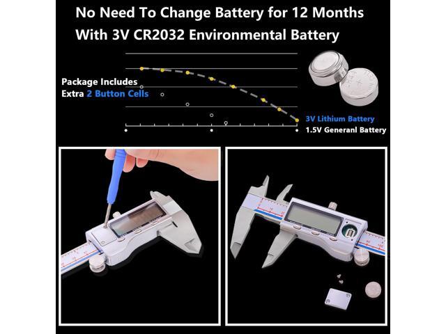 KEHIPI Digital Caliper, Vernier Caliper Measuring Tool with Stainless Steel, Electronic Micrometer Caliper with Large LCD Screen, Auto-Off...