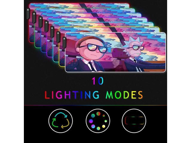 KEHIPI RGB Mouse Pad, XXL LED Gaming Mouse Mat Heavy Duty Anty Slip 35.4 * 15.7 Inches greencity