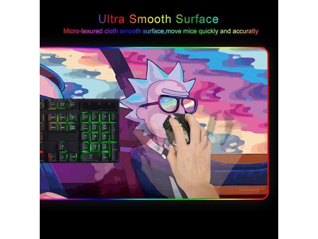 KEHIPI RGB Mouse Pad, XXL LED Gaming Mouse Mat Heavy Duty Anty Slip 35.4 * 15.7 Inches greencity