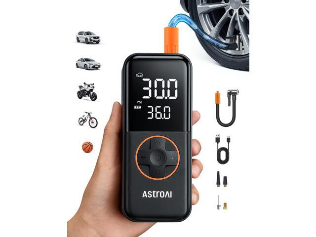 KEHIPI L4 Tire Inflator Portable Air Compressor, 150PSI Portable Air Pump for Car Tires with Pressure Gauge LED Light, Electric Air Pump Quick...