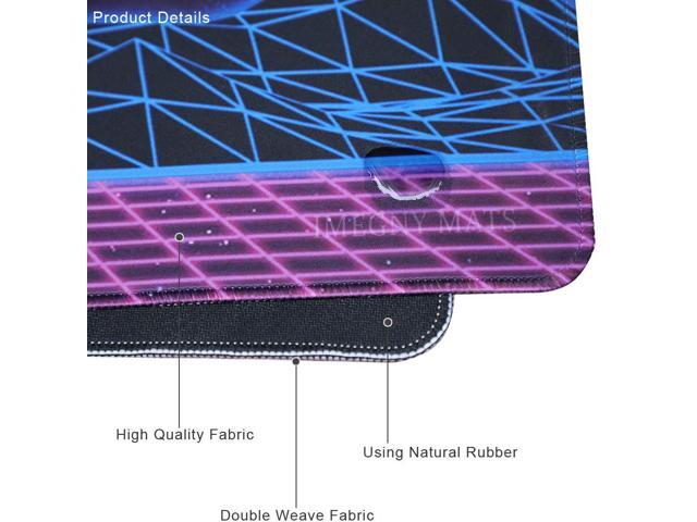 KEHIPI Large Gaming Mouse Pad, Extended XXL Desk Pad & Non-Slip Rubber Mat for Mice and Keyboard with Stitched Edges 90x40 zisesun011