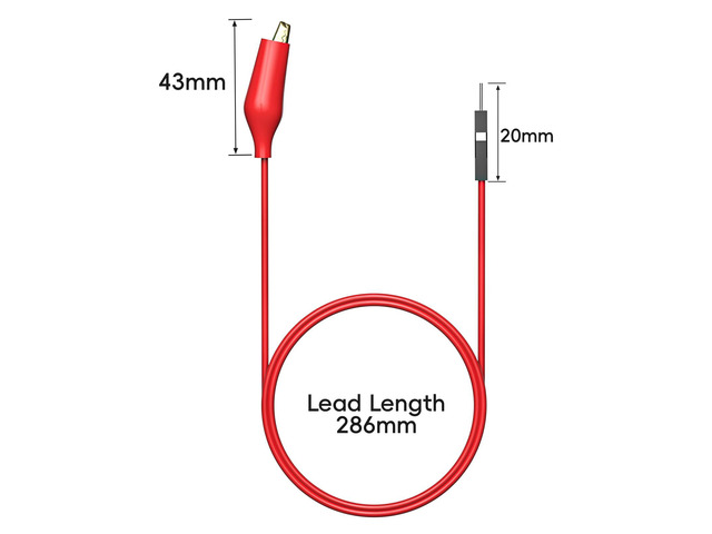 KEHIPI Alligator Clips to Breadboard Male Jumper Wires Soft Flexible Silicone Test Leads for Electrical Testing