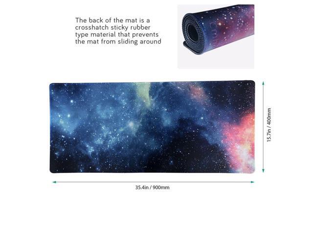KEHIPI XXL Professional Large Mouse Pad & Computer Game Mouse Mat (35.4x15.7x0.1IN, 90x40 sky002)