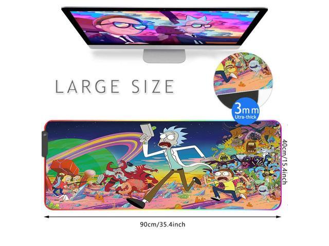 KEHIPI RGB Mouse Pad, Large Extended Soft Led Mouse Mat with Different Lighting Modes, 900 x 400mm / 35.4 * 15.7Inch