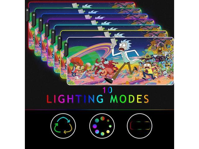 KEHIPI RGB Mouse Pad, Large Extended Soft Led Mouse Mat with Different Lighting Modes, 900 x 400mm / 35.4 * 15.7Inch