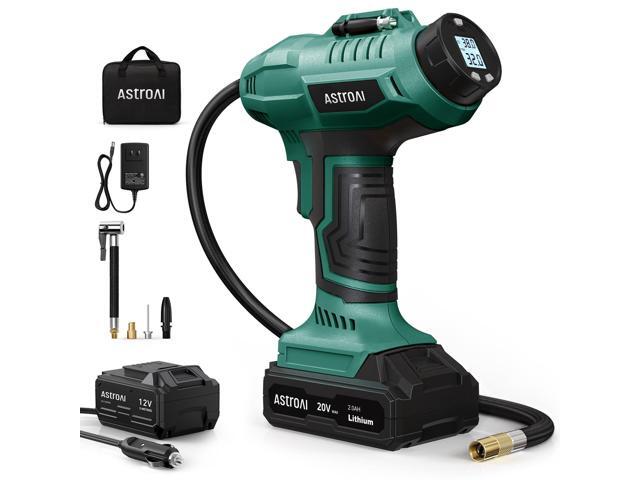 KEHIPI C2 Cordless Tire Inflator Air Compressor 20V Rechargeable Battery Powered 160PSI Portable Air Pump with 12V Car Power Adapter Digital...