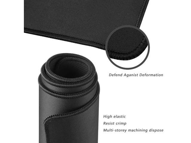 KEHIPI XXL Professional Large Mouse Pad & Computer Game Mouse Mat (35.4x15.7x0.12IN, 90x40 Black)