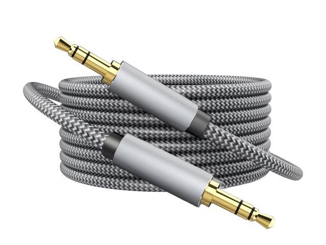 KEHIPI Aux Cord 6.6ft, 3.5mm Audio Cable - Nylon Braided Aux Cable 3.5mm Male to Male AUX Cord for Car, Headphones, Home Stereos, Speaker