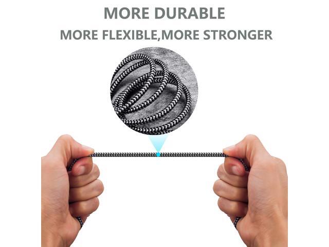 KEHIPI Headphone Extension Cable 10ft - 3.5mm Extension Cable Nylon Braided Aux Cord Extender for Smartphones, Tablets, Media Players (No Mic Support)