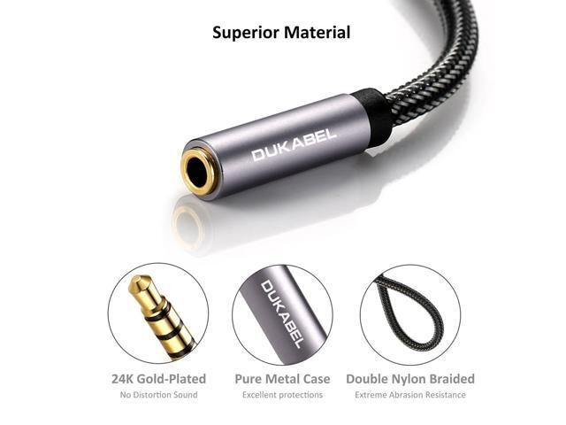 KEHIPI Headphone Extension Cable, 3.5mm TRRS Headphone Extension with Mic Male to Female Stereo Audio Cable for Smartphone,PC,TV,Headset,PS4...