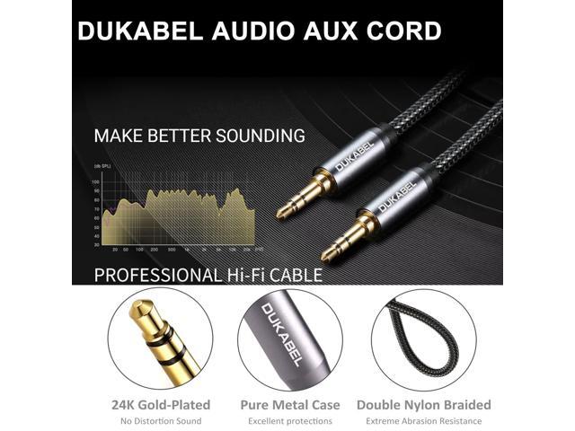 KEHIPI Top Series 3.5mm AUX Cable Lossless Audio Gold-Plated Auxiliary Audio Cable Nylon Braided Male to Male Stereo Audio AUX Cord Car Headphones...