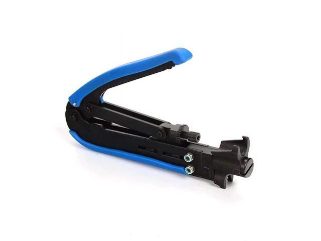 KEHIPI Coaxial Compression Tool Coax Cable Crimper Kit Adjustable rg6 rg59 rg11 75-5 75-7 Coaxial Cable Stripper with 20pcs F Male And 10pcs Female...